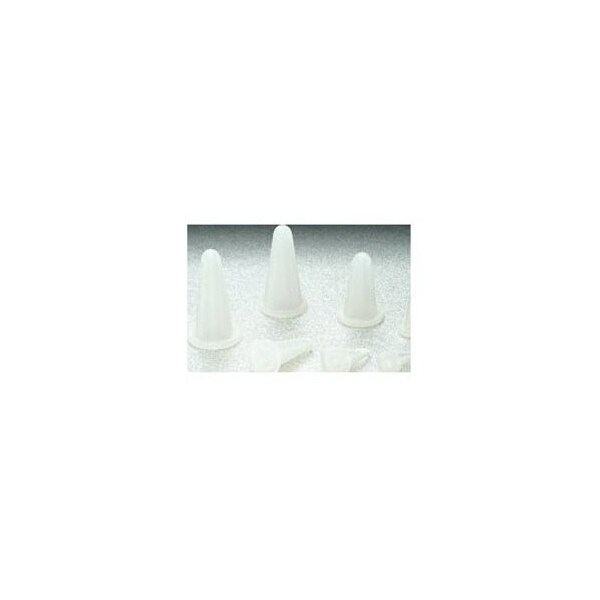 Stockcap Tapered Flange Plugs-0.631-0.153-0.409-SILICONE-CLEAR, 500PK 108386 - main